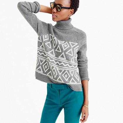 J.Crew Fair Isle classic turtleneck sweater