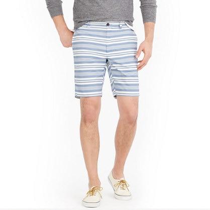 J.Crew 9 oxford short in blue stripe