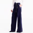 J.Crew J.Crew for NET-A-PORTER&reg; wide-leg pant with striped piping