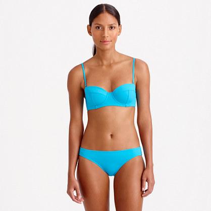 J.Crew Italian matte underwire bikini top