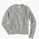 J.Crew Boys' cotton cable crewneck sweater
