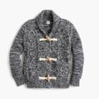 J.Crew Boys' shawl-collar marled cardigan sweater