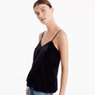 J.Crew Velvet peplum cami top