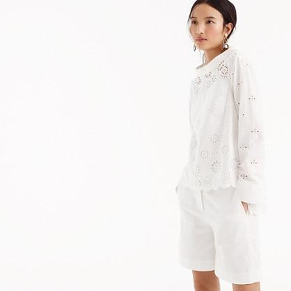 J.Crew Bermuda short in stretch linen