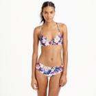 J.Crew Cross-back French bikini top in retro floral