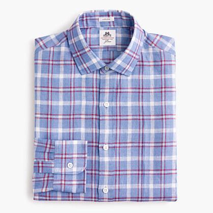 J.Crew Thomas Mason® for J.Crew Ludlow shirt in plaid linen