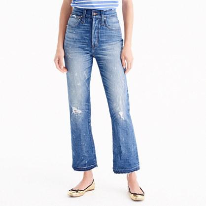 J.Crew Point Sur cropped high-rise demi-boot jean