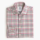 J.Crew Cordings&trade; for J.Crew shirt in red and brown check