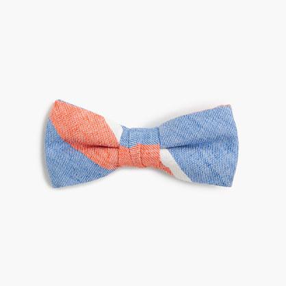J.Crew Boys' linen-cotton bow tie in spring stripe