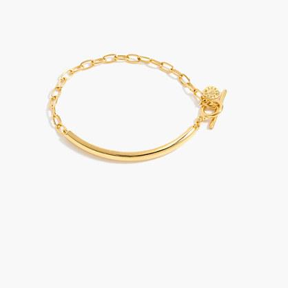 J.Crew Demi-fine 14K gold-plated ID bracelet