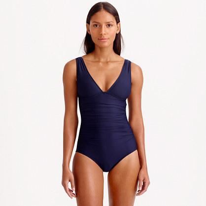 J.Crew DD-cup ruched femme tank