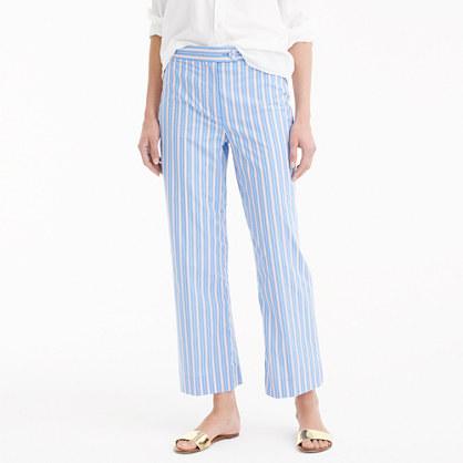 J.Crew Cropped pant in shirting stripe
