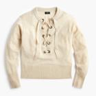 J.Crew Lace-up sweater in everyday cashmere