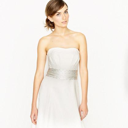 J.Crew Crystal-studded cummerbund