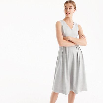 J.Crew Tall V-neck dress in Super 120s wool
