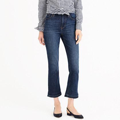 J.Crew Tall Billie demi-boot crop jean in Brookdale wash