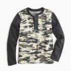 J.Crew Boys' henley in camo