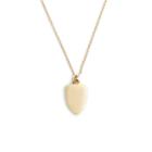 J.Crew 14k gold shield charm necklace with 18 1/2 chain