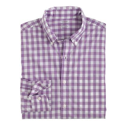 J.Crew Secret Wash shirt in grape gingham