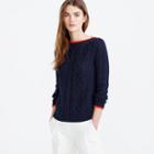 J.Crew Tipped cable sweater