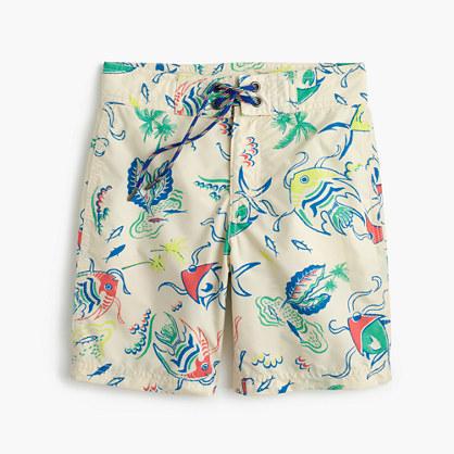 J.Crew Boys' board short in tropical fish