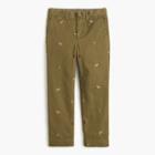 J.Crew Boys' garment-dyed critter chino in dogs
