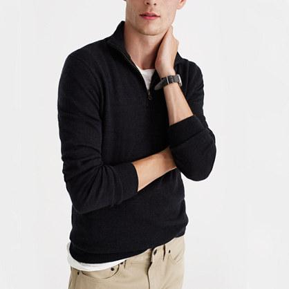 J.Crew Slim merino wool half-zip sweater