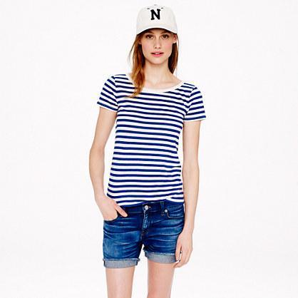 J.Crew Vintage cotton scoopneck tee in stripe