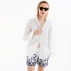 J.Crew Pull-on short with floral embroidery