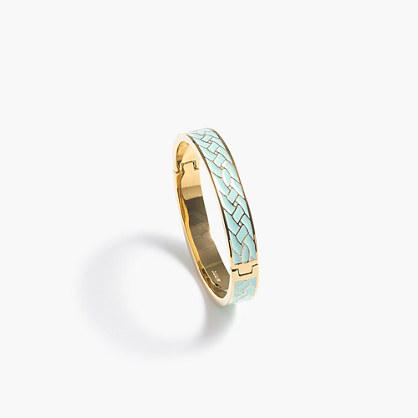 J.Crew Braided enamel hinge bracelet