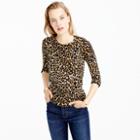J.Crew Tippi sweater in leopard print