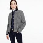 J.Crew Houndstooth bomber jacket