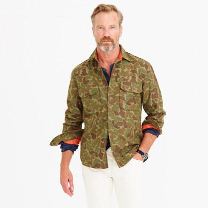 J.Crew Wallace & Barnes wool camo shirt-jacket