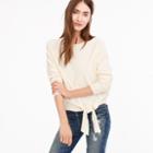 J.Crew Tie-front crewneck sweater