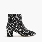 J.Crew Side-zip ankle boots in leopard calf hair