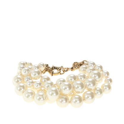 J.Crew Pearl twisted hammock bracelet
