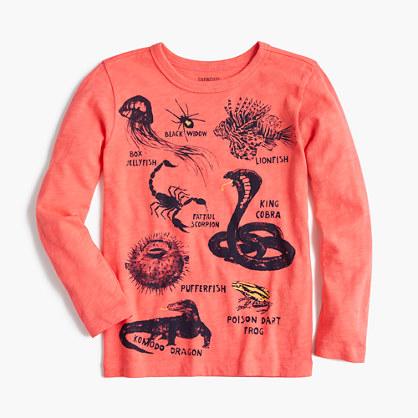 J.Crew Boys' long-sleeve creatures T-shirt