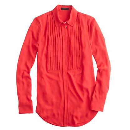J.Crew Petite drapey tuxedo top