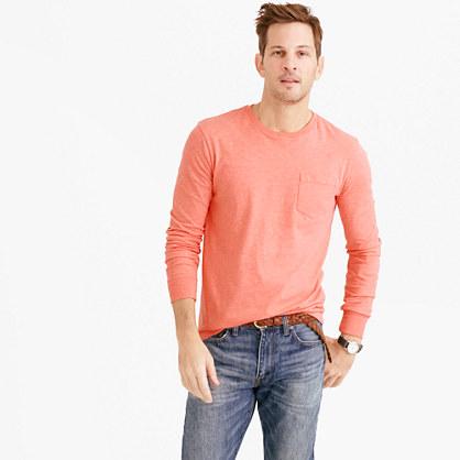 J.Crew Tall broken-in long-sleeve pocket T-shirt