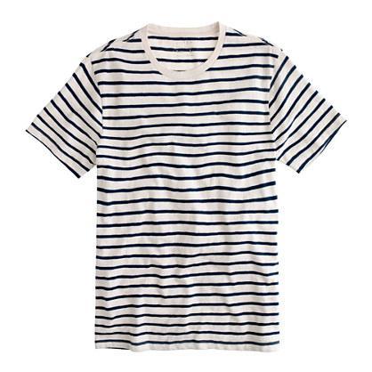 J.Crew Tall dip-dyed stripe tee