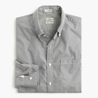 J.Crew Secret Wash shirt in banker stripe
