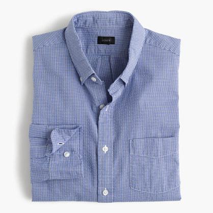 J.Crew Slim seersucker shirt in microgingham