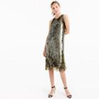 J.Crew Collection sequin fringe dress