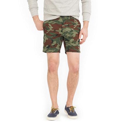 J.Crew 7 stretch short in camo