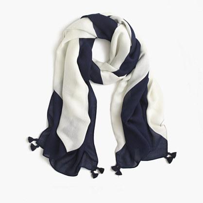 J.Crew Oversized chevron scarf