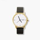 J.Crew Tinker 38mm gold-toned watch with black strap