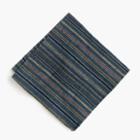 J.Crew Kiriko&trade; pocket square in teal stripe