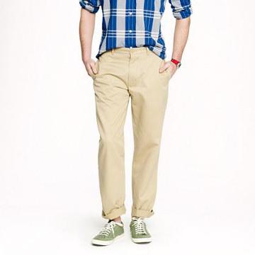 J.Crew Unhemmed essential chino in regular fit