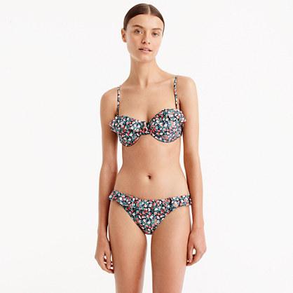 J.Crew Ruffle underwire bikini topin Liberty® Sarah floral