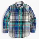 J.Crew Kids' lightweight flannel shirt in multicolored plaid